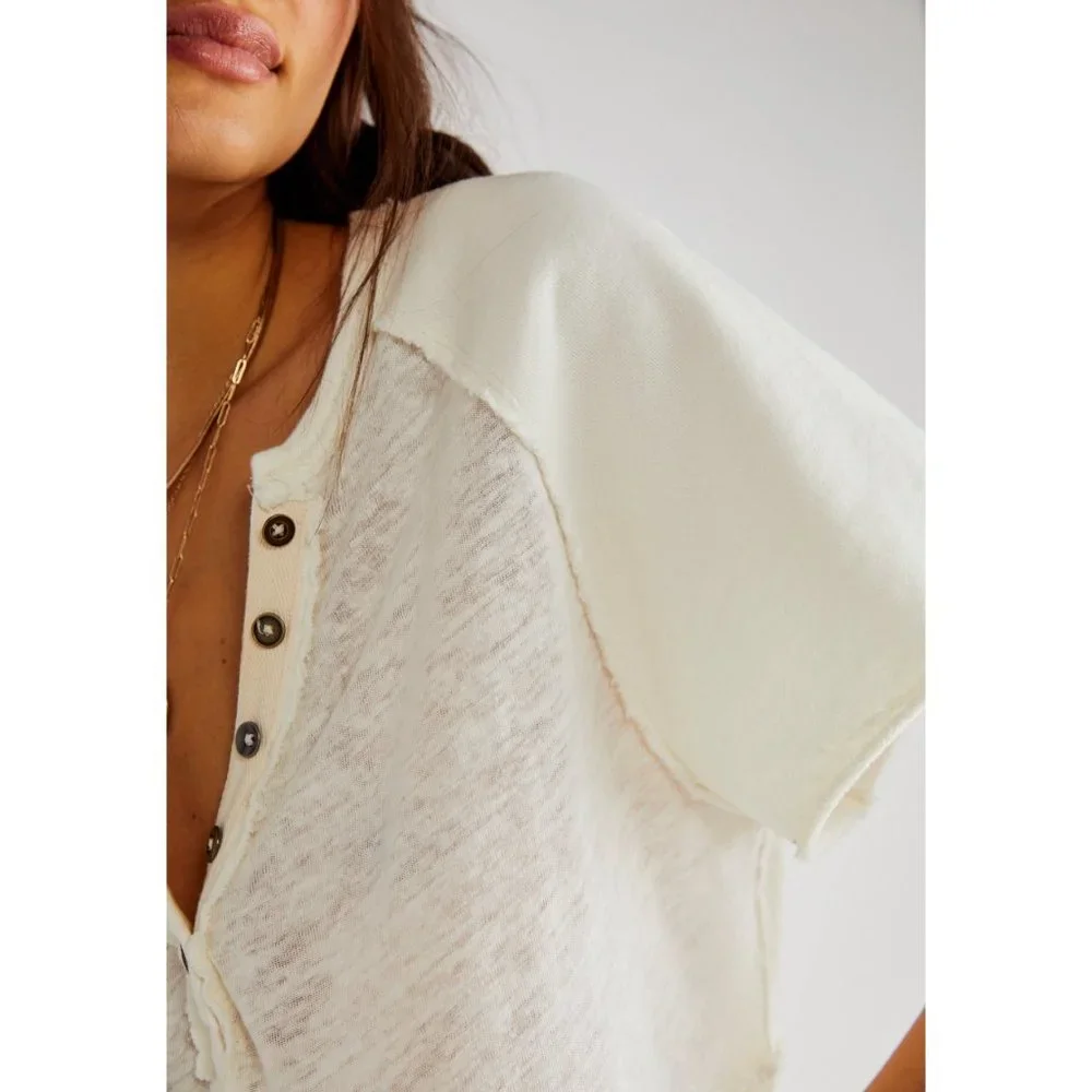 🎉LAST CHANCE🎉 NWT Free People Keep It Classic / Ivory - Picture 3 of 6